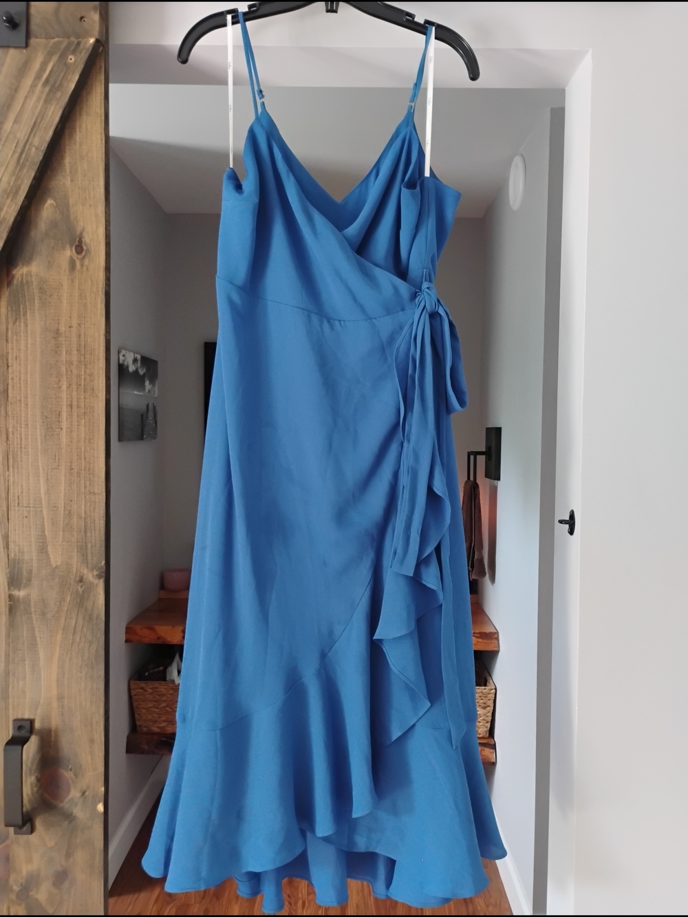 Lulu's Asymmetrical Hem Wrap Dress